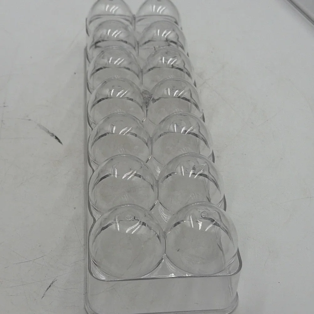Egg Container for Refrigerator - 14 Egg Holder/Storage with Lid & Handle